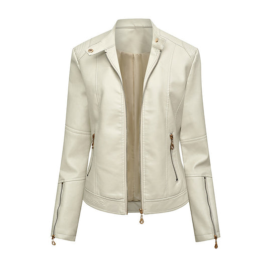 Damen Kunstlederjacke im Biker-Stil EB