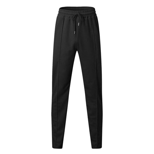 Damen bequeme Stretch-Jogginghose mit hohem Bund und Kordelzug EB