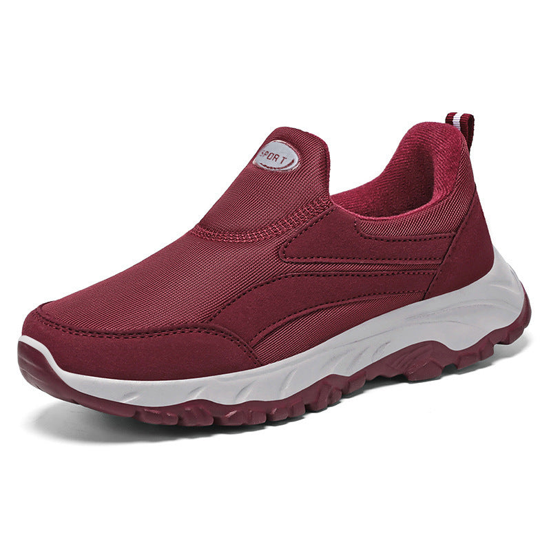 Damen Bequeme Slip-On Sportschuhe mit stoßdämpfender Sohle und flexiblem Obermaterial EB