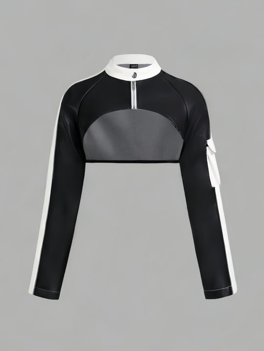 Damen modische cropped Jacke EB