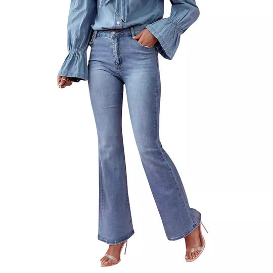 Damen Flared Jeans im eleganten Vintage-Stil EB