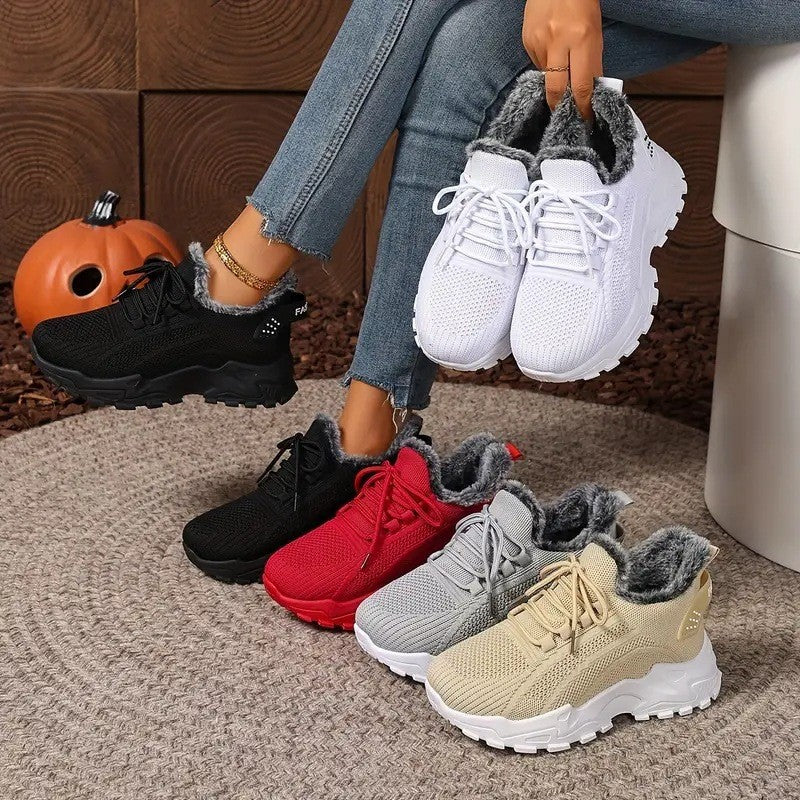 Damen Sportliche und warm gefütterte Sneakers EB