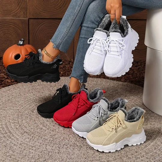 Damen Sportliche und warm gefütterte Sneakers EB