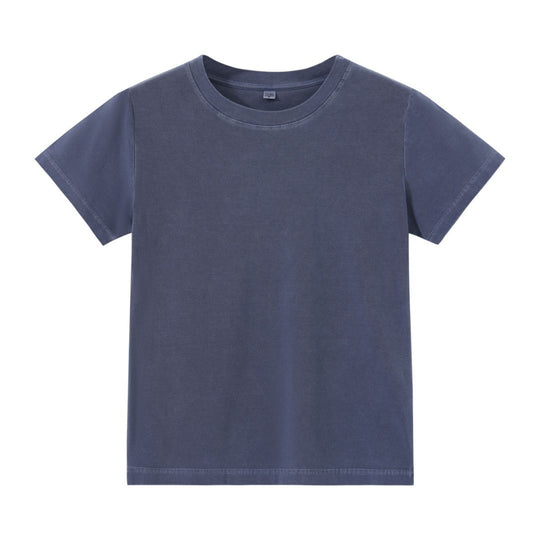 EB | Schillerndes altes kurzes T-Shirt mit Färbung
