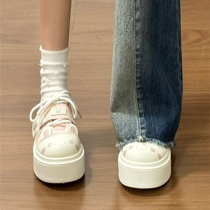 Damen Sneaker mit verspieltem Tiermotiv und weicher Sohle EB