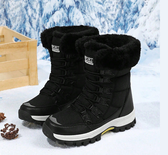 Damen wärmeisolierte Winterstiefel mit rutschfester Profilsohle EB