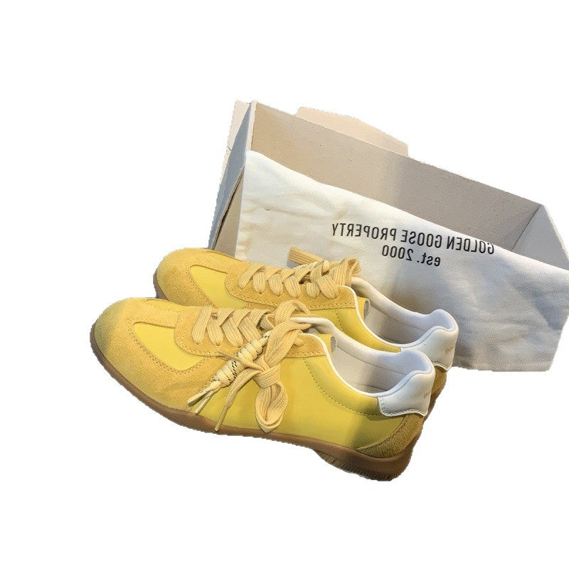 Damen modische Sneakers mit sportlichem Design und atmungsaktiver Obermaterialkombination EB