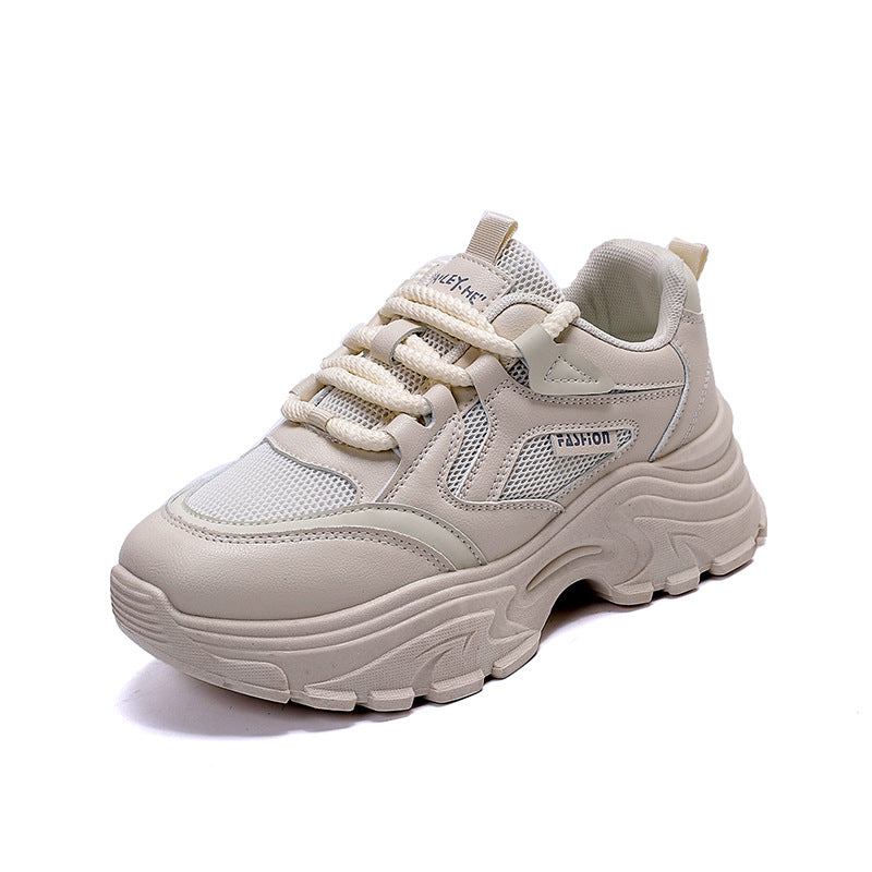 Damen Chunky Sneakers mit atmungsaktivem Mesh-Einsatz und dämpfender Sohle EB