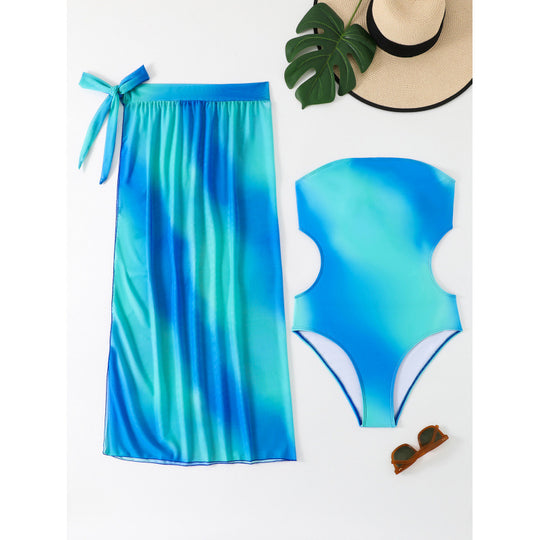Damen Schwimmanzug und sommerlicher Wickelrock EB