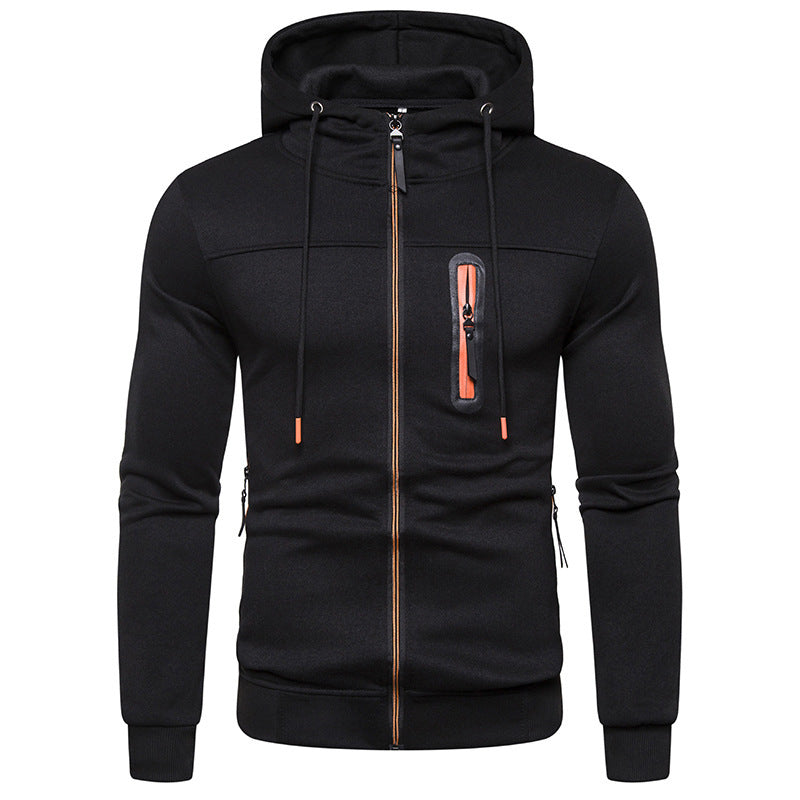 Damen Sportliche Kapuzenjacke mit praktischen Taschen und stylischen Reißverschluss EB