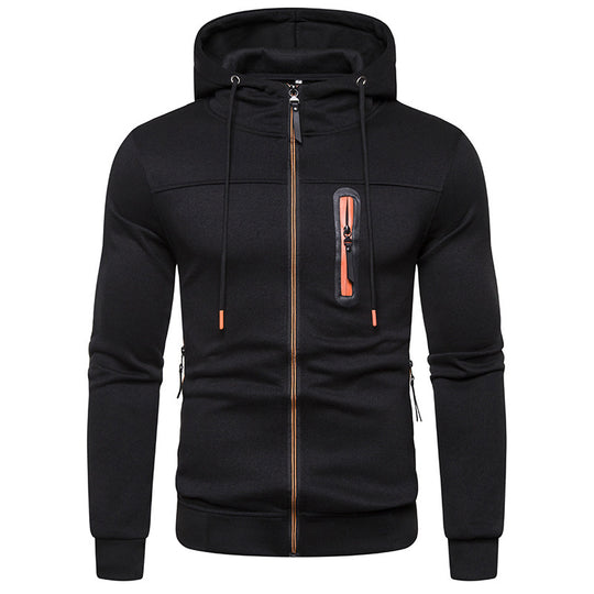 Damen Sportliche Kapuzenjacke mit praktischen Taschen und stylischen Reißverschluss EB