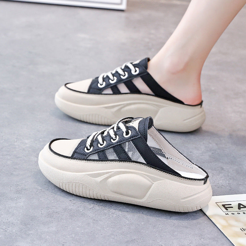 Damen Clogsneaker mit atmungsaktivem Mesh-Obermaterial und rutschfester Sohle EB