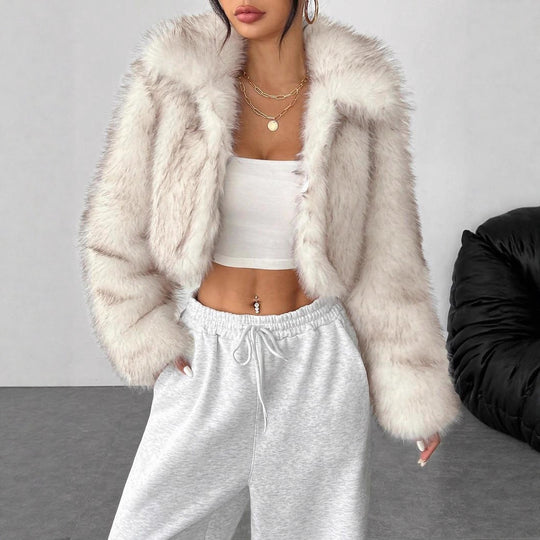 Damen Kunstpelzjacke EB