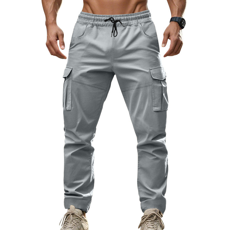 Herren Cargo-Hose mit funktionalen Seitentaschen und elastischem Bund EB