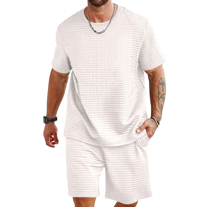 Herren lässiges Freizeit-Set aus hochwertigem Strukturmaterial EB