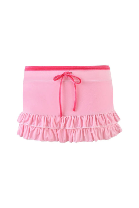Damen Rüschenshorts mit verstellbarem Bindeband EB