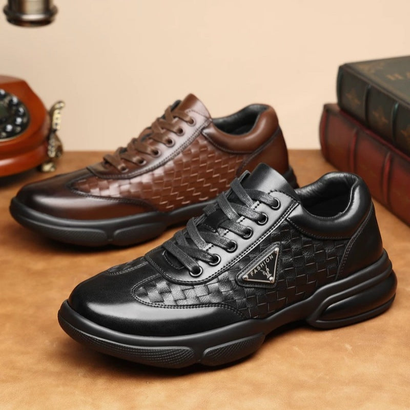 Herren Sportliche Sneakers mit geflochtenem Obermaterial von EB