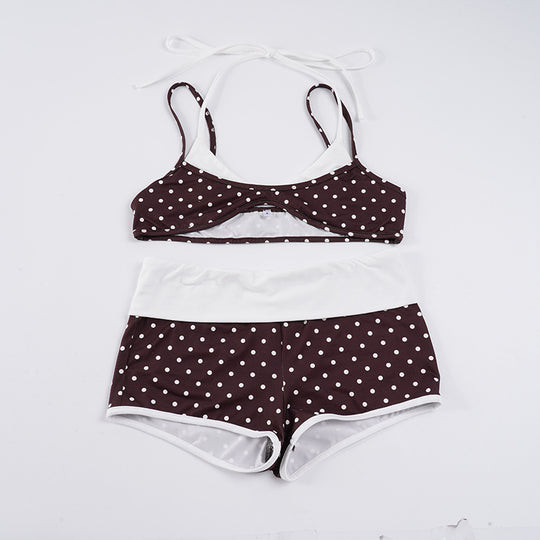 Damen Bikini-Set mit trendigem Punktedesign und modischem Schnitt EB
