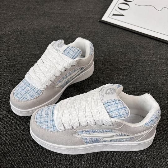 Damen Sneakers mit modischem Textilmuster und komfortabler Dämpfung EB