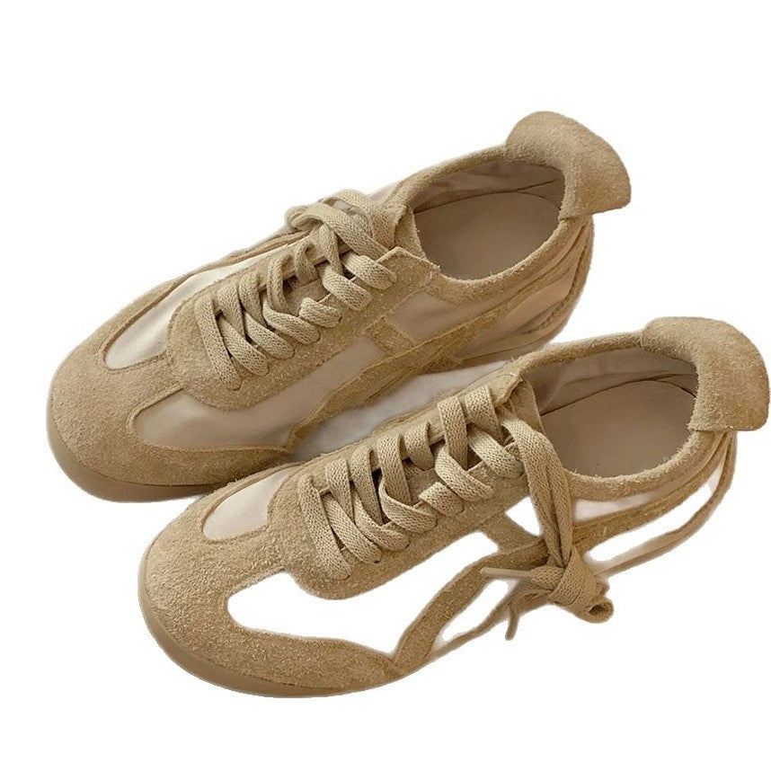 Damen modische Sneakers mit hochwertigem Wildleder und atmungsaktiver Konstruktion EB