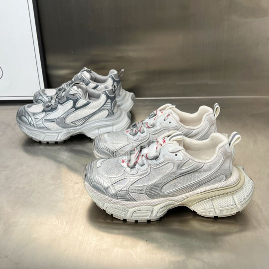 Damen Sportliche Multifunktions-Sneaker mit atmungsaktiver Mesh-Oberfläche und rutschfester Sohle EB