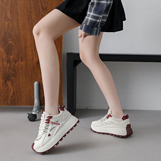 Damen Sportliche Chunky Sneakers mit dämpfendem Profil und atmungsaktiver Obermaterialstruktur EB