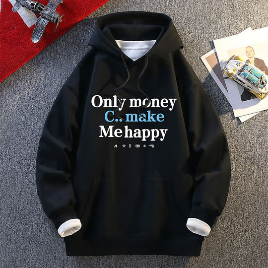 Damen Kapuzenpullover mit inspirierendem Print und lässigem Schnitt EB