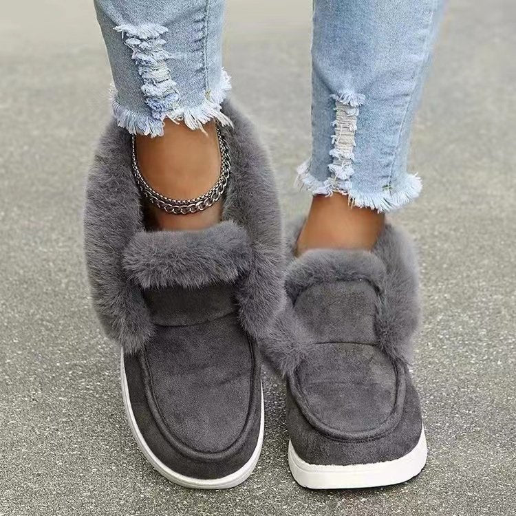 Damen Bequeme Wohn-Sneaker mit weichem Futter und rutschfester Sohle EB