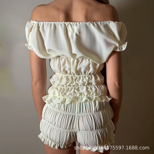 Damen Off-Shoulder Sommeroverall EB