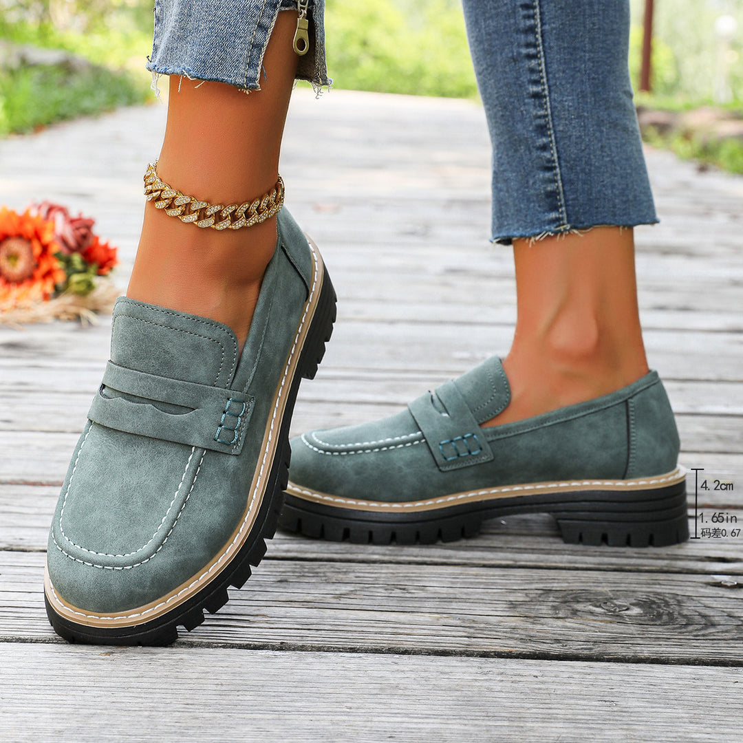 Damen Bequeme Mokassins mit trendiger Sohle und modischem Design EB