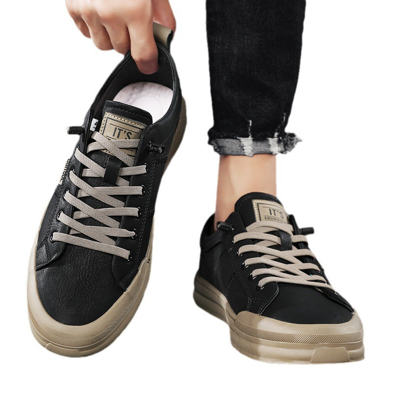 Damen Sneaker mit robustem Lederobermaterial und flexibler Laufsohle EB