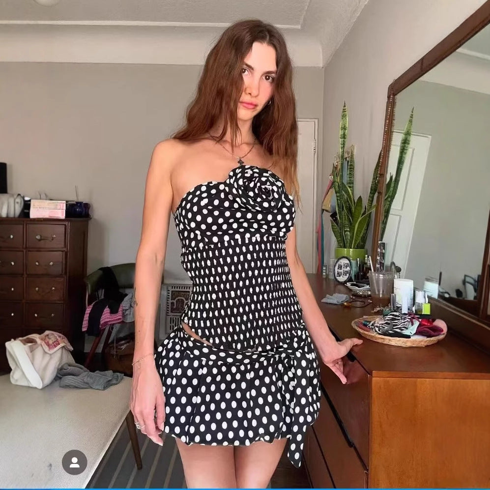 Damen Rock mit elastischer Taille und eleganten Bindebändern EB