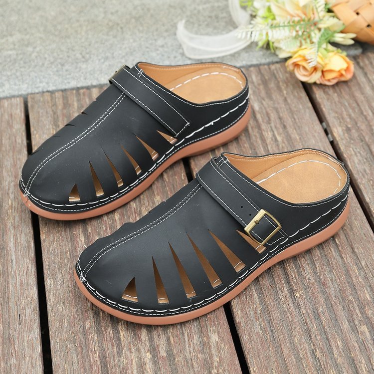 Damen Komfortable Freizeitchanels mit dekorativem Schnitt EB