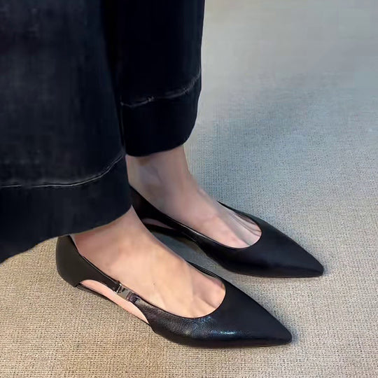 Damen Slingback-Ballerinas mit elegantem Cut-Out und bequemer Passform EB