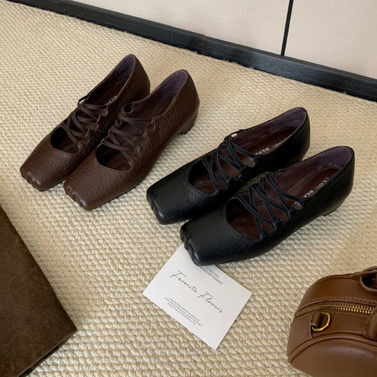 Damen Ballerinas mit einem innovativen Schnürdesign und komfortabler Einlegesohle EB