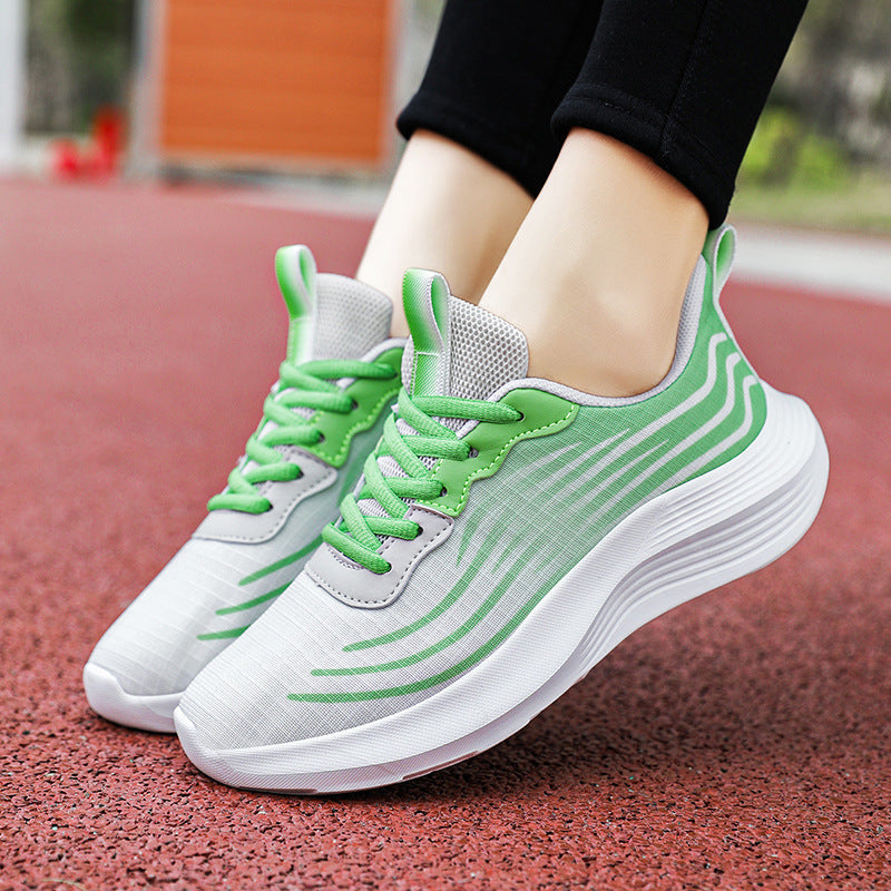Damen Sportliche Leichtgewicht-Laufschuhe mit dämpfender Sohle EB