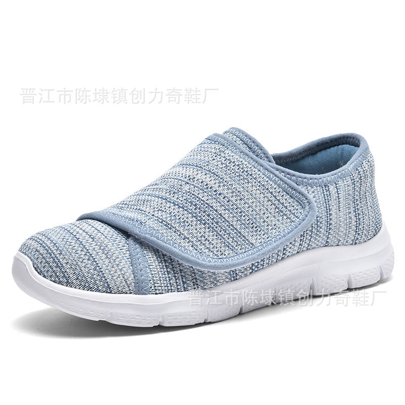 Damen Komfortable Slip-On Sneakers mit verstellbarem Klettverschluss EB