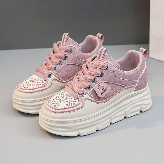 Damen Chunky Sneaker mit dämpfendem Sohlenprofil und modischem Design EB