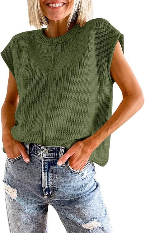 Damen lässiges Strickoberteil mit überschnittenen Schultern und strukturierter Textur EB
