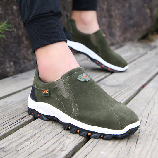 Damen Slip-On Sport Sneakers mit rutschfester Sohle und atmungsaktivem Obermaterial EB