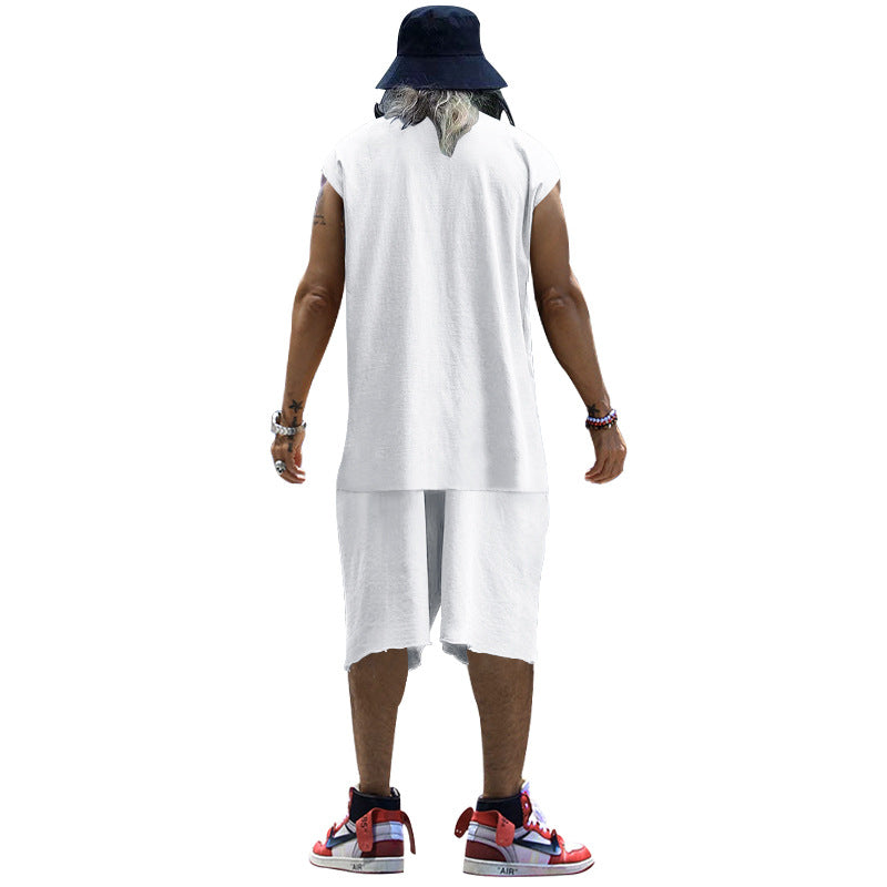 Herren lässiges Freizeit-Set aus hochwertigem Baumwollmix mit Oversize-Schnitt EB