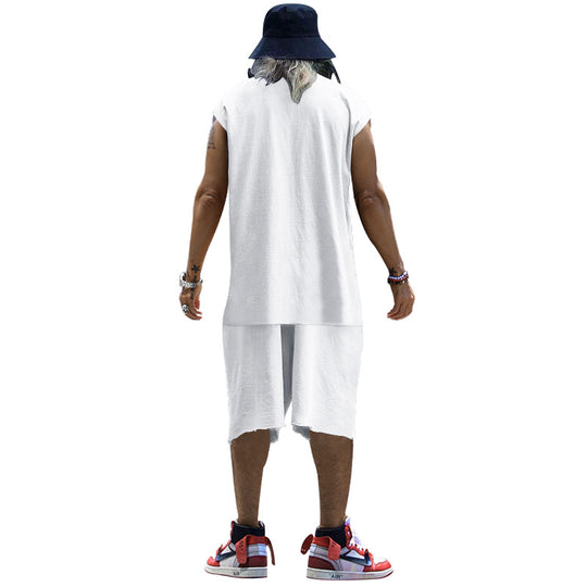 Herren lässiges Freizeit-Set aus hochwertigem Baumwollmix mit Oversize-Schnitt EB