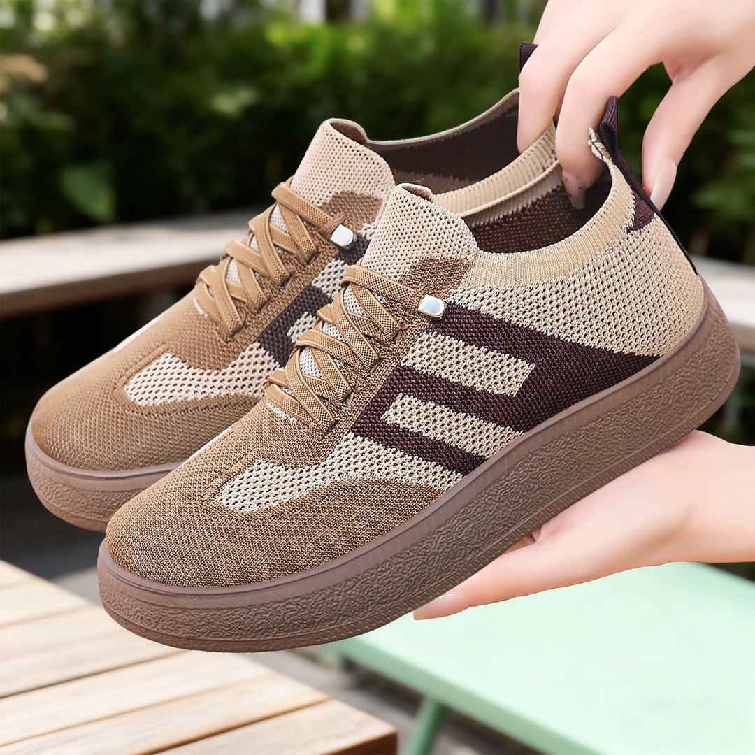 Damen Bequeme und atmungsaktive Sneakers mit Plateau von EB