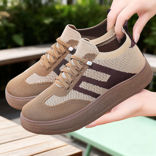 Damen Bequeme und atmungsaktive Sneakers mit Plateau von EB