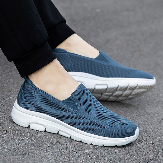 Damen Slip-On Fitnessschuhe mit atmungsaktiver Mesh-Oberfläche EB