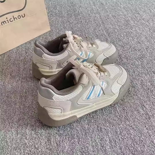 Damen Sportliche Sneaker mit atmungsaktiver Obermaterialstruktur EB