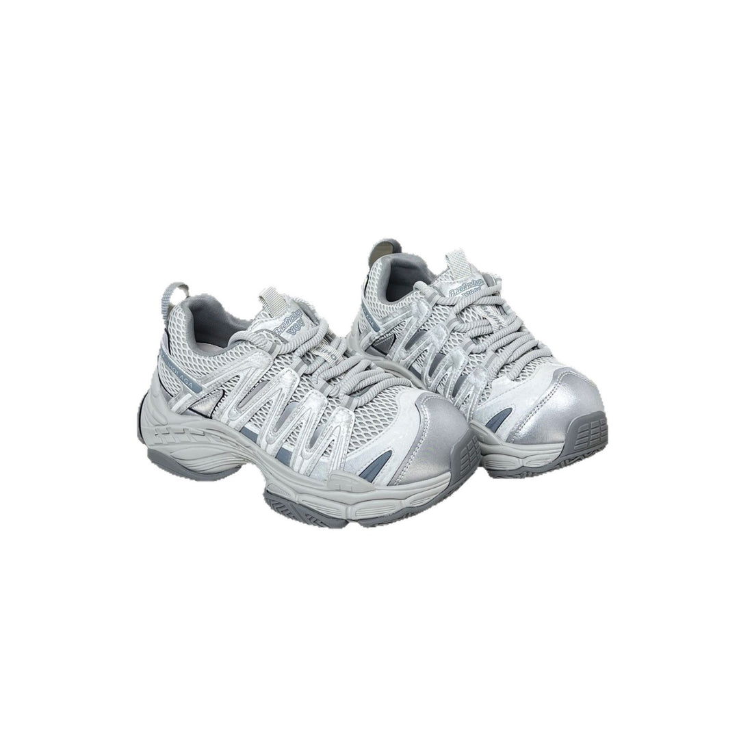Damen Sportliche Outdoor-Sneaker mit atmungsaktiver Mesh-Oberfläche und stoßdämpfendem Sohlenkomfort EB