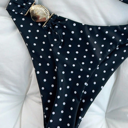 Damen Bikini-Set mit eleganten Rüschen und strukturiertem Design EB