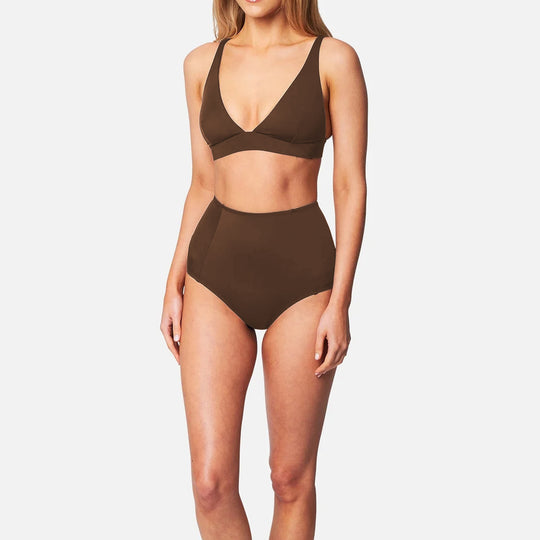 Damen Hochgeschnittener Bikini mit vorteilhaftem Schnitt EB