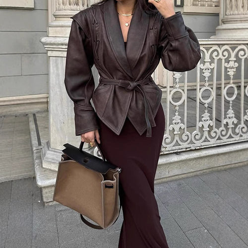 Damen blazer mit dekorativen Schnürungen EB